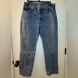 Old Navy‎ high rise slouchy straight medium wash denim jeans women’s 8
